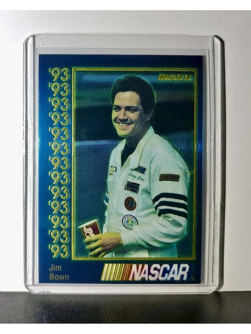 Jim Bown 1993 Maxx Premier Plus Racing #77 NASCAR Card Bown Racing